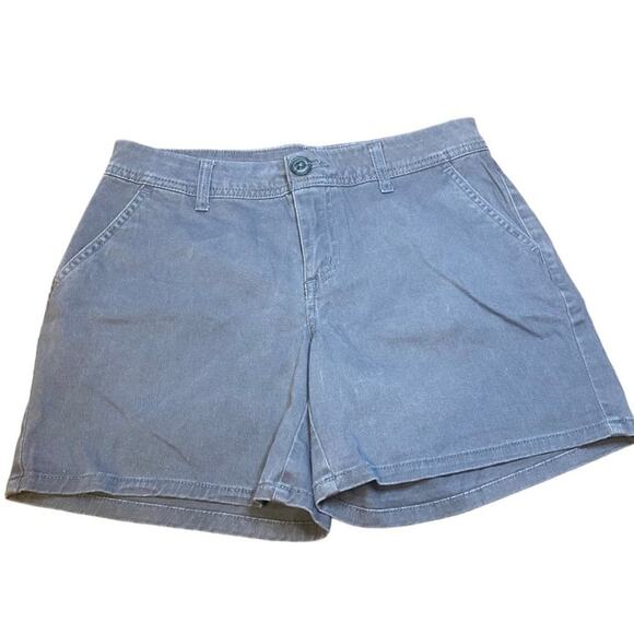 MAURICES gray chino flat front shorts women's size 2 - Picture 1 of 6